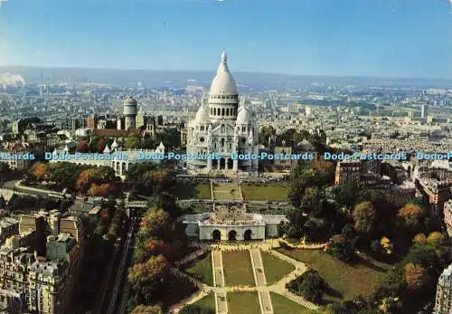 D165961 Paris. Vue Aerienne. Basilique du Sacre Coeur de Montmartre. Chantal. Ir