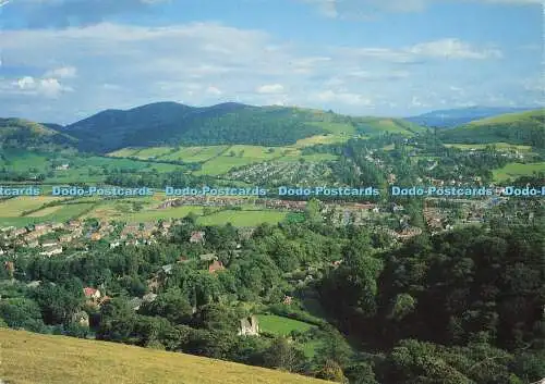 D162769 The Shropshire Hills. Church Stretton und Hope Bowdler Hill. Richter. C.