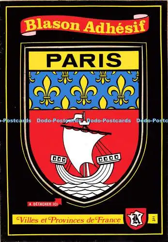 D167073 Blason Adhesif. Paris. Ein Poster Sous Enveloppe