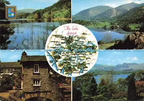 D162822 The Lake District. Rydal Water. Sanderson und Dixon. 1988. Multi View