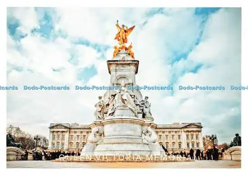 D166157 Queen Victoria Memorial. Daraotsu. London A. Z. Postkarte