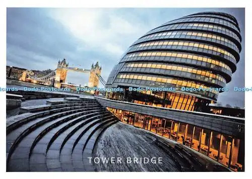 D166180 Tower Bridge. Daraotsu. London A. Z. Postkarte