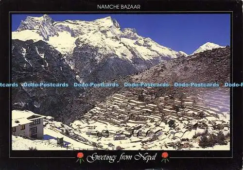 D162861 Grüße aus Nepal. Namche Bazaar. Das Color Lab. Gyanendra Das