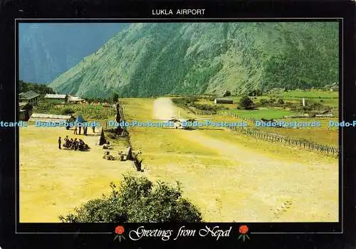 D162862 Grüße aus Nepal. Flughafen Lukla. Das Color Lab. Gyanendra Das