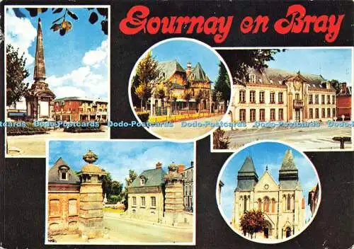 D162901 Gournay on Bray. Seine Mar. La Fontaine. Cim. 1981. Multi View