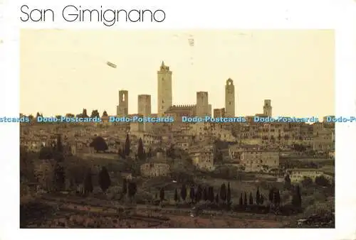 D162903 San Gimignano. Siena. Panorama. Daniele Bellucci. Al. Sa. Ba