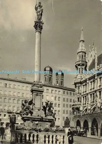 D167172 München. Die Mariensaule am Rathaus. Ludwig Simon