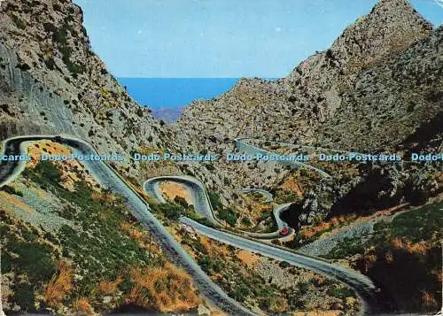 D162941 Mallorca. Carretera de la Calobra. Campana Puig Ferran. C.Y.P. Postale