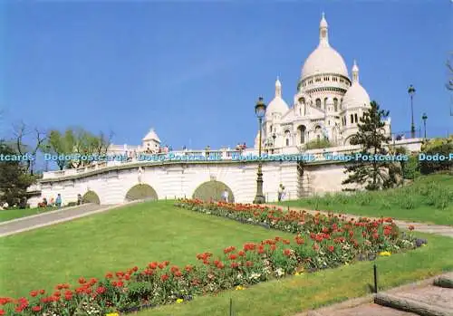 D166273 Paris. La Basilique du Sacre Coeur Vue du Square Willette. Ovet. J.C.P