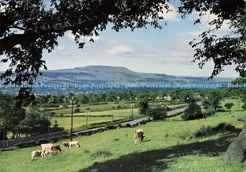 D162954 Pen Hill und Wensleydale von Leyburn Schal. Geo. W. Hase