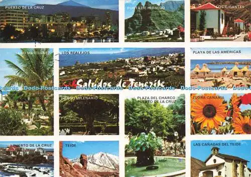 D166276 Saludos de Tenerife. Playa de Las Americas. P.A.G.S.A. Multi View