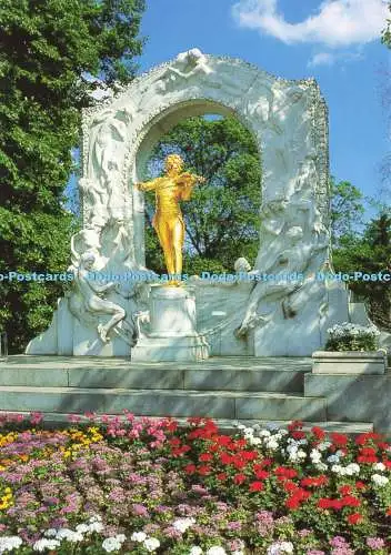 D167274 Wien. Johann Strauss Denkmal. Bauer