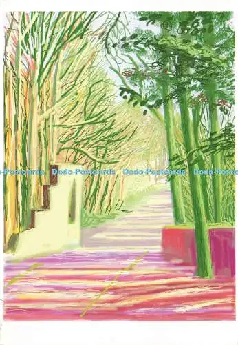 D167341 David Hockney. Ohne Titel. iPad Zeichnung. Radiozeiten