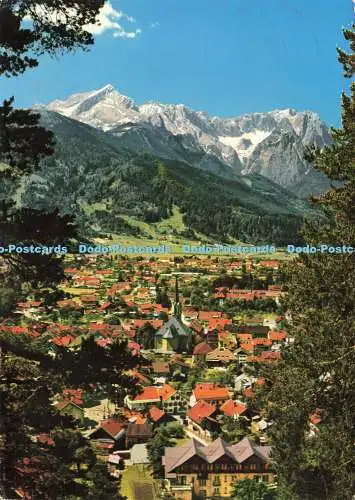 D167351 Garmisch Partenkirchen mit Alp und Zugspitze. Dr. Greiff