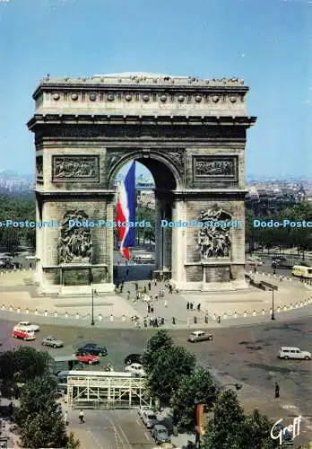 D167414 Paris. L Arc de Triomphe. Greff. Mexichrom. 1968