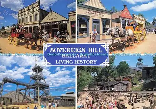 D163159 Sovereign Hill Ballarat lebendige Geschichte. Goldminen Dorf Ballarat. Th