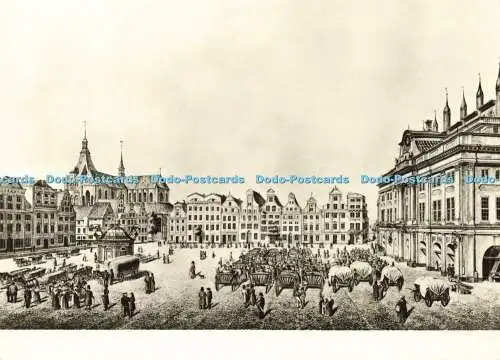 D166529 Kulturhistorisches Museum Rostock. Neuer Markt von Rostock. Veb Bild und