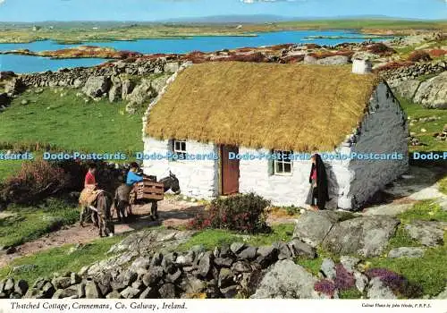 D163221 Irland. Reetdachhaus. Connemara. Co. Galway. John Hinde. 1978