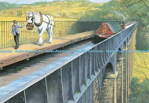 D163233 Pontcysyllte Aquädukt. Llangollenkanal. J. Salmon. Alan Firth