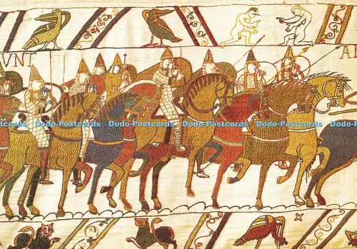 D163251 Tapisserie De Bayeux. Die normannische Kavallerie macht sich auf den Weg in die Schlacht. Collec