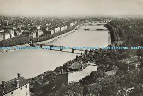 D163299 Lyon. Ponts Sur le Rhone. La Cigogne