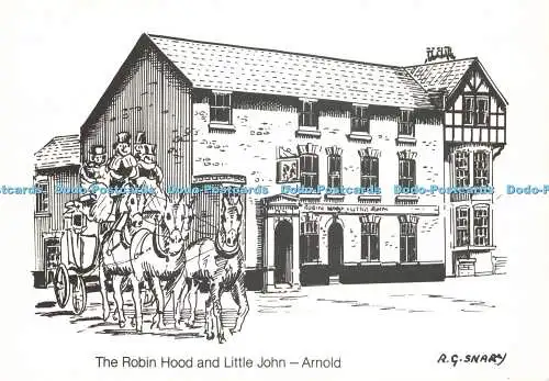 D163306 The Robin Hood und Little John Arnold. Home Brewery PLC. R. G. Snary