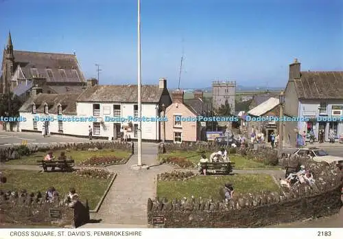 D163428 Pembrokeshire. Kreuz Quadrat. St. David. Pembrokeshire Eye Postkarten. Hav