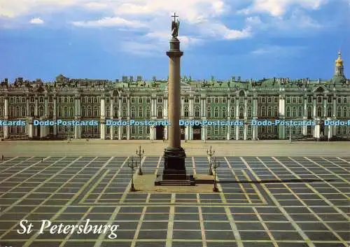 D163528 St. Petersburg. Palastplatz. Die Alexandersäule. Farbe Alfa. V. Bara