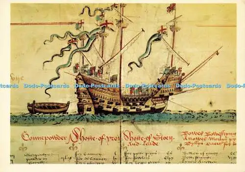 D180043 Heinrich VIII. Kriegsschiff Mary Rose. Verloren vor Portsmouth im Einsatz gegen die