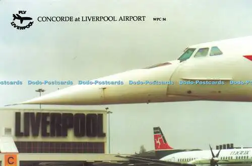 D180086 Concorde G BOAG am Flughafen Liverpool. Manx Airlines ATP ist im Hintergrund