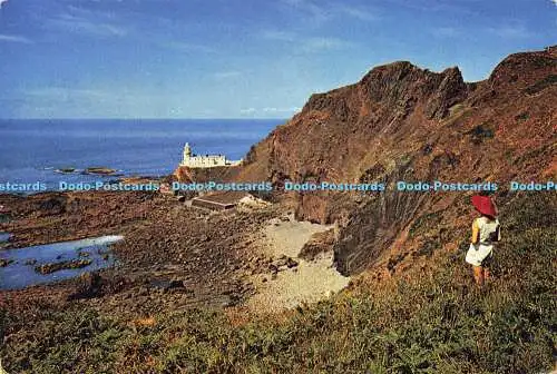 D180358 Devon. Hartland Point und Leuchtturm. J. Arthur Dixon