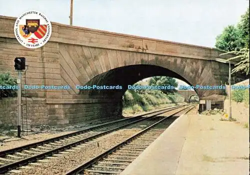 D181911 Liverpool and Manchester Railway Rocket 150. Schrägbrücke bei Rainhill. Er