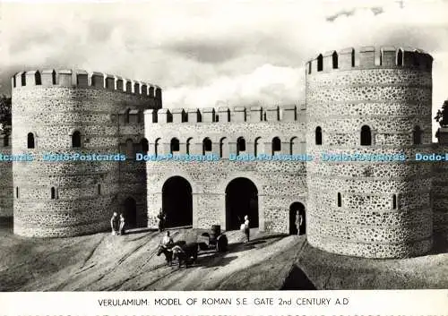 D180423 Verulamium. Modell der römischen S.E. Gate 2. Jahrhundert n. Chr. Verulamium Muse