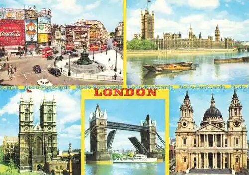 D181960 London. Piccadilly Circus. Charles Skilton und Fry. Multi View