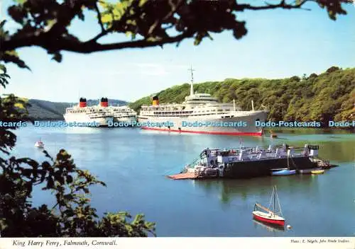 D182063 Cornwall. King Harry Ferry. Falmouth. John Hinde. E. Nagele