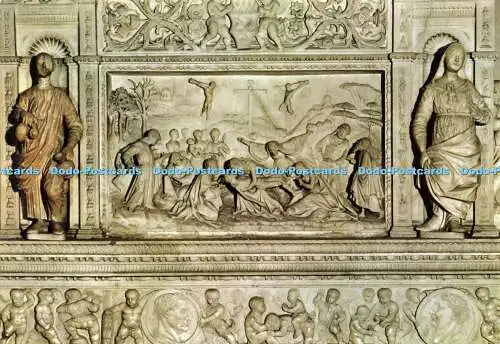 D182093 Bergamo. Insbesondere das Basrelief des Grabes von B. Colleoni. Giovanni Antonio