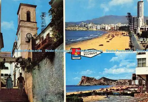 D182096 Recuerdor de Benidorm. Playa Poniente. J. Ant. Pascual. Multi View