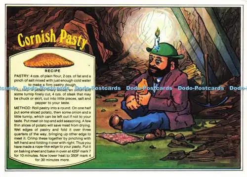 D182366 Cornish Pasty. Murray King. Cornish Character Cards