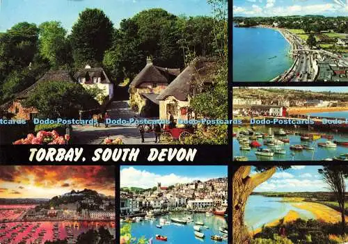 D183913 South Devon. Torbay. John Hinde. Multi View. 1979