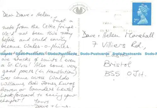 D182486 Pembrokeshire. Das Keltenkreuz. Niemals. Pembrokeshire Eye Postkarten. Ha