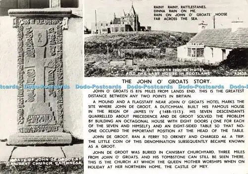 D183946 Caithness. Grab von John de Groot in der Kirche von Canisbay. John O Groats Hous