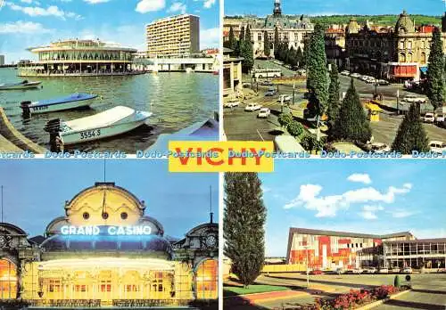 D183948 Vichy. La Rotonde du Lac et le Port. Place de l Hotel de Ville. Grand Ca