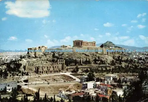 D183951 Athen. Blick auf die Akropolis