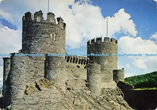 D182547 Caernarvonshire. Conwy Castle. Blick von Nordwesten. Colin Richardson Pr