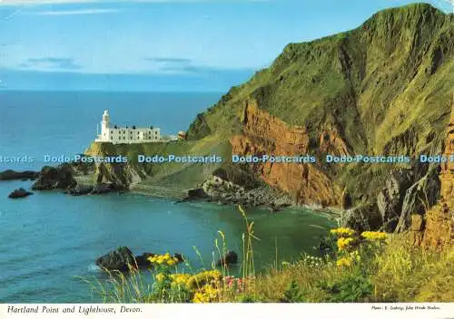 D184005 Devon. Hartland Point und Leuchtturm. John Hinde. E. Ludwig. 1982