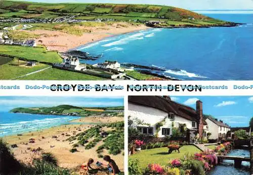 D184008 North Devon. Croyde Bay. John Hinde. E. Nagele. Multi View