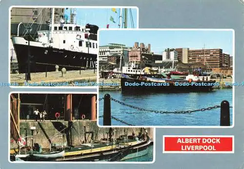 D184015 Liverpool. Albert Dock. E. T. W. Dennis. Fotofarbe. Multi View. 1993