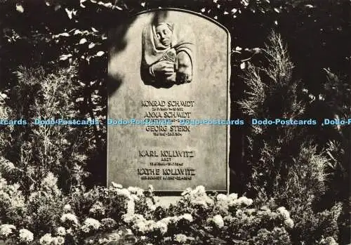 D182675 Grabstelle der Künstlerin. Kathe Kollwitz. H. Sander. RP