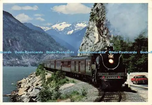 D184244 Royal Hudson Along Howe Sound. Natürliche Farbproduktionen. Lawson Graphic