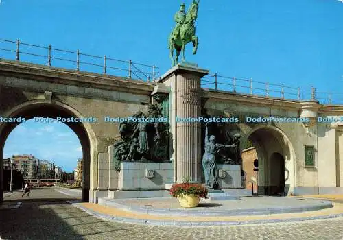 D181281 Oostende. Leopold II Standschild. Ern. Nels Thill